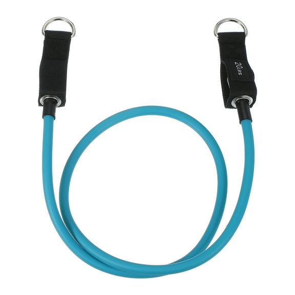 Uxcell Resistance Tube Bands, 20 lbs Stackable Single Resistance Band Exercise Band Stretch Band for Working Out Man Home, Blue