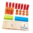 thumbnail image 4 of Juego de bloques de construcción de madera apilables, juguetes para clasificar colores y formas para proyectos escolares., 4 of 9