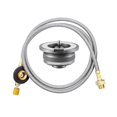 thumbnail image 1 of Convertidor de estufa Adaptador de gas con tubo de extensión Piezas fáciles de usar Conector de accesorios Convertidor de dividida profesional para de camping, 1 of 5