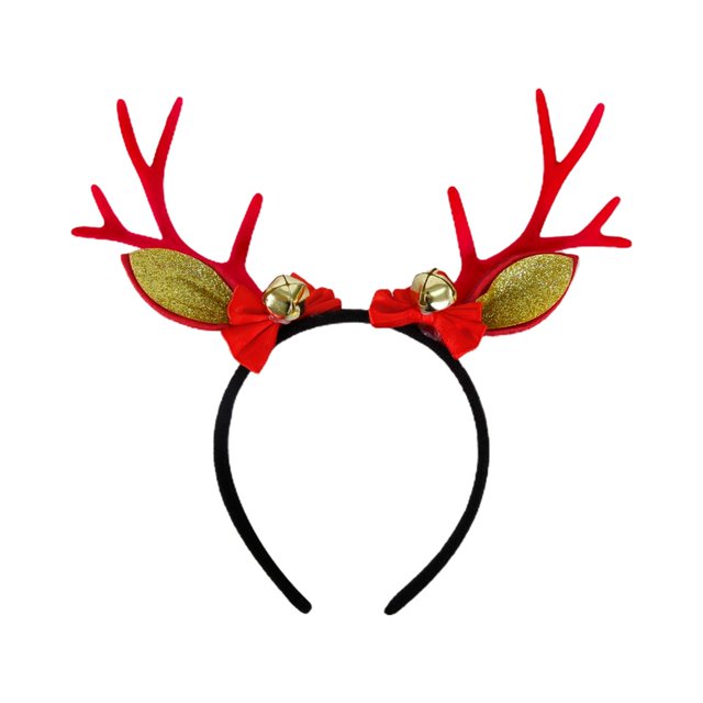 Diademas de reno Diadema navideña novedosa con orejas de reno Diadema con orejas de reno para accesorios de disfraces de fiesta navideña