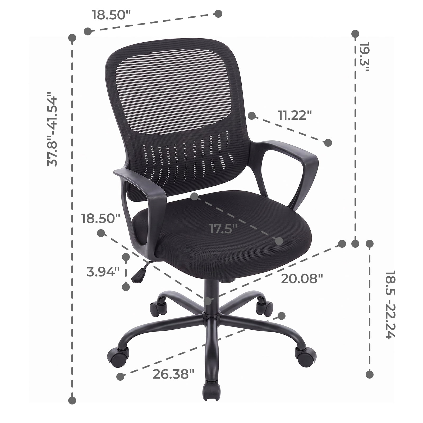 Alvantor 30" Tall Office Chair with Adjustable Footrest, Ergonomic Drafting Chair for Standing Desk, Black/Gray/Pink