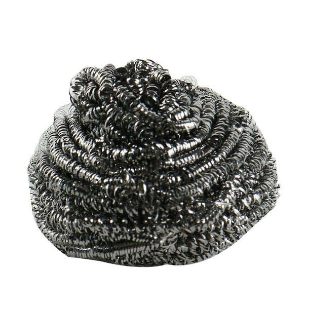 Kitchen Metal Soft Scrubber Scourer Pans Pot Brush Scouring Ball 3pcs