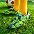 thumbnail image 5 of Kids Turf Soccer Shoes Boys Girls Athletic Football Cleats Youth Hook and Look Comfortable and Breathable Non-slip Sneaker Professional Training Shoes（Little Kid/Big Kid）, 5 of 5