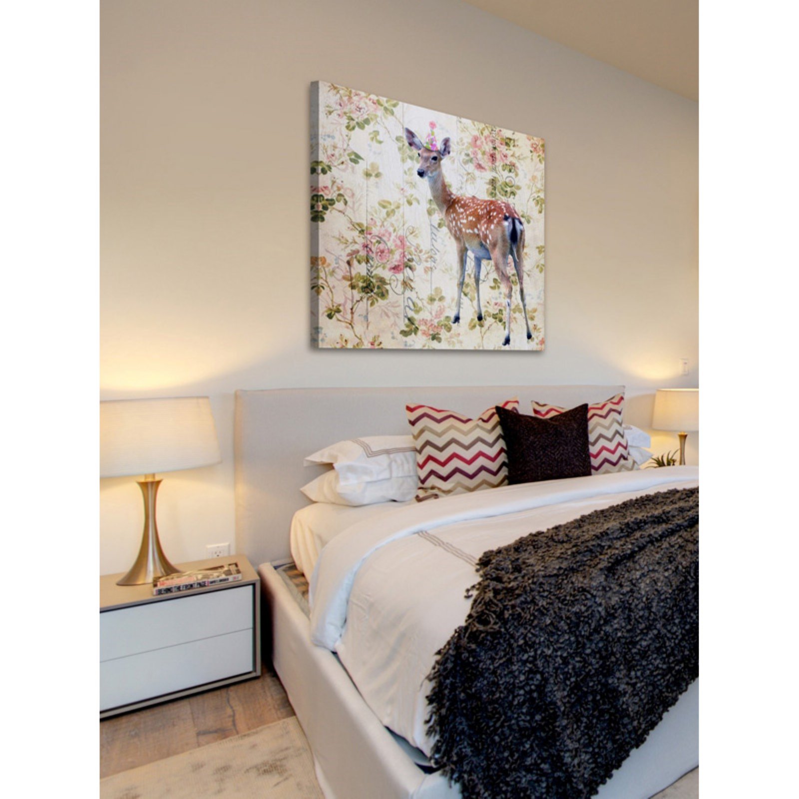 Marmont Hill 'Party Doe' by Morgan Jones Painting Print on Wrapped Canvas
