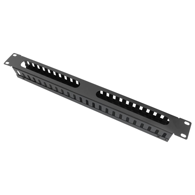 HEANUJJ 1Ud Organizador De Cables Para Redes Con Soporte Metálico Y Fácil Instalación Negro
