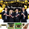 thumbnail image 6 of Retirement Farewell Party Decorations Beginning of a New Chapter Decor Retirement Banner for Party Sign Extra Large Black Gold Backdrop for Miss You Going Away, 71 x 43 Inch, 6 of 7