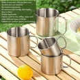 thumbnail image 4 of Mug en Acier Inoxydable 304 Portable avec Poignée Pliable pour le Camping de Voyage Randonnée Bouche Arrondie, Tasse Saine et Multi Fonctionnelle en Toute Sécurité, 4 of 8