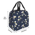 thumbnail image 2 of Pofeuu Daisies Flowers Print Lunch Bag Lunch Box Large Capacity Insulated Lunch Bag for Adult, Leakproof Reusable Lunch Tote Bags for Work, 2 of 5