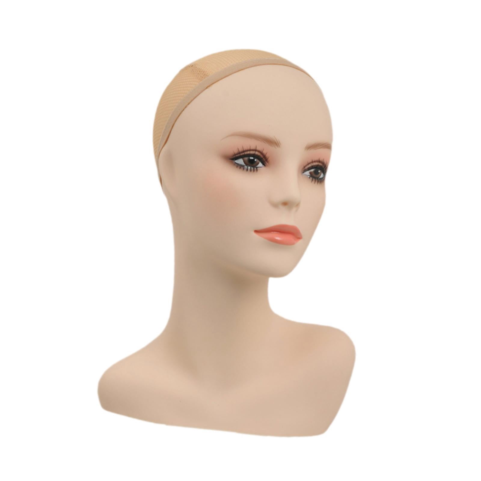 TOOYFUL Female Mannequin Head with Shoulder Displaying Display Manikin Head for