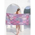 thumbnail image 4 of Microfiber sand-free beach towel - quick drying, super absorbent, oversized thin towel, boho style, 4 of 5