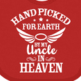 thumbnail image 4 of Inktastic Handpicked for Earth by My Uncle in Heaven with Angel Wings Boys or Girls Baby Bib, 4 of 4