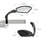 thumbnail image 2 of Espejo retrovisor HD para bicicleta, rotación ajustable de 360 grados, para bicicleta de montaña y manillar de bicicleta eléctrica - Juego de 2 espejos de acero inoxidable, 2 of 4