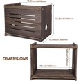 thumbnail image 2 of Router Shelf Projector Shelf Projector Stand Router Storage Box Modem Cable Router Cover Organized Power Strip Cable Management Hider Rack by Wood, 2 of 7