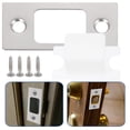 thumbnail image 1 of HONMEET 4 Sets Stainless Steel Door Reinforcement Plates for Home Protection, 1 of 8