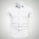 thumbnail image 1 of pstuiky camisetas de manga corta para hombre, Camisa informal de negocios de color liso con solapa y botones de manga corta para hombre camisas casuales para hombre m, 1 of 6