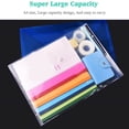 thumbnail image 4 of asddcavvf 5 Pcs Dossier de Documents Transparent Enveloppe d'Archive Transparente Support de Fichiers pour Papier Format A4 Ensemble de Cartes et Enveloppes pour Hommes, 4 of 7