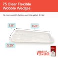 thumbnail image 2 of WOBBLE WEDGES Cuñas de plástico flexibles – Cuñas niveladoras para mejoras en el hogar, niveladores de muebles, mesa e inodoro para nivelación – Cuñas de plástico fabricadas en Estados Unidos para ele, 2 of 5
