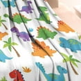 thumbnail image 3 of White Dinosaurs Colorful Species Palms Pattern Blanket,Comfortable Soft Flannel Throw Blanket,All Season,Warm Lightweight Blankets for Sofa Bed Couch Living Room Chair,30"x40", 3 of 4