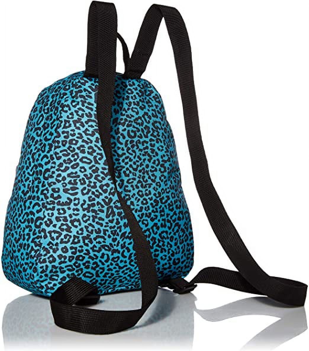 JanSport Half Pint Mini Backpack - Peacock Blue Leopard Life - image 2 of 6