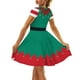 thumbnail image 3 of Gibobby faldas deportivas para mujer Falda corta de cóctel con cuello en V y borlas de longitud midi para mujer(Verde, S), 3 of 5
