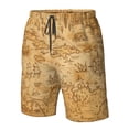 thumbnail image 4 of Salouo Old Vintage Map Of Sea Pattern Swim Trunks for Men,Men's Hawaiian Bathing Suit Swimsuits Quick Dry Swimming Board Shorts Beach Shorts with Pockets-X-Large, 4 of 6