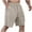 Beige, variant on cfhntfmh Mens Athletic Shorts Casual Elastic Waisted Drawstring Shorts with Pockets Summer Baggy Wide Leg Workout Gym Shorts