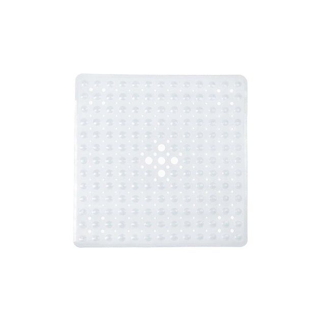 Yuarrent Alfombrilla de PVC para baño antideslizante, almohadillas de succión para el suelo, puerta de ducha, inodoro, alfombrillas cuadradas para Juegos de accesorios de baño Transparente Yuarrent HA068138-01