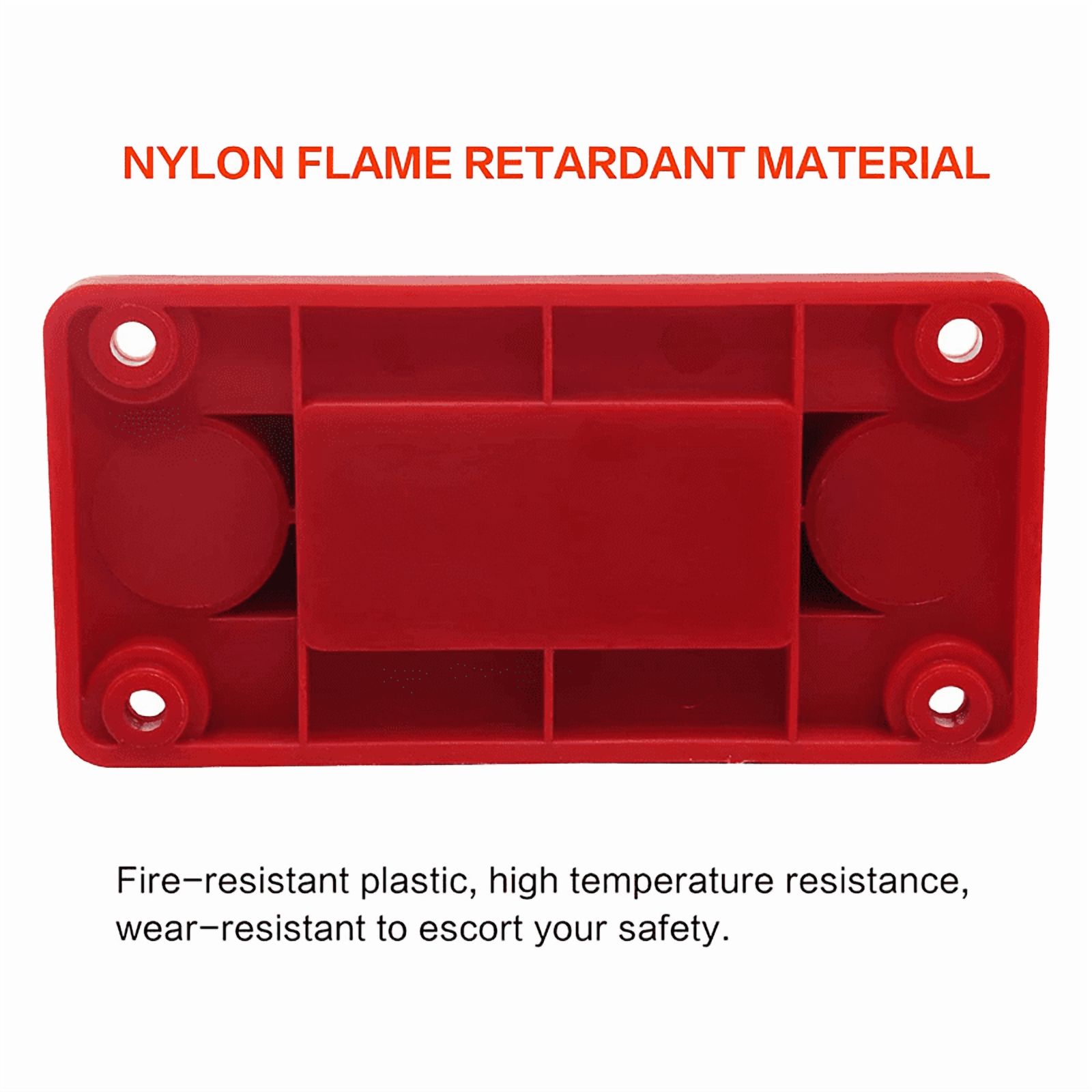 HOT 600A Bus Bar 4-Stud (3/8 Inch) M10 High Current Copper Busbar Terminal Block Marine DC 12V 24V 48V with Cover