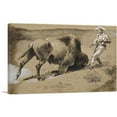 thumbnail image 1 of ARTCANVAS The Great Beast Came Crashing To Earth 1889 Canvas Art Print by Frederic Remington - Size: 60" x 40" (1.50" Deep) (3-Piece), 1 of 9