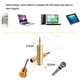 thumbnail image 3 of Moyic Headphone Adapter 6.35 mm Male to Channel Jack Dual Plug FemaleWear-resistant Process Converter Plating Stereo Gold Audio mm 3.5 Type10 NO10, 3 of 6