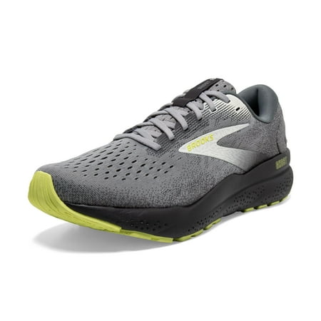 Brooks Men’s Ghost 16 Neutral Running Shoes Primer/Grey/Lime - 13 Wide