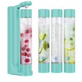 thumbnail image 4 of Fizzpod Home Soda Maker Carbonatador de agua con gas con 3 botellas y 2 cepillos para botellas (azul Aruba), 4 of 5