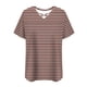 thumbnail image 5 of Tops de Manga Corta de Tamaño Más de las Mujeres, Blusas de Cuello en V Impresas de Verano de Moda para Uso Casual, Diario Y de Fiesta, 5 of 8