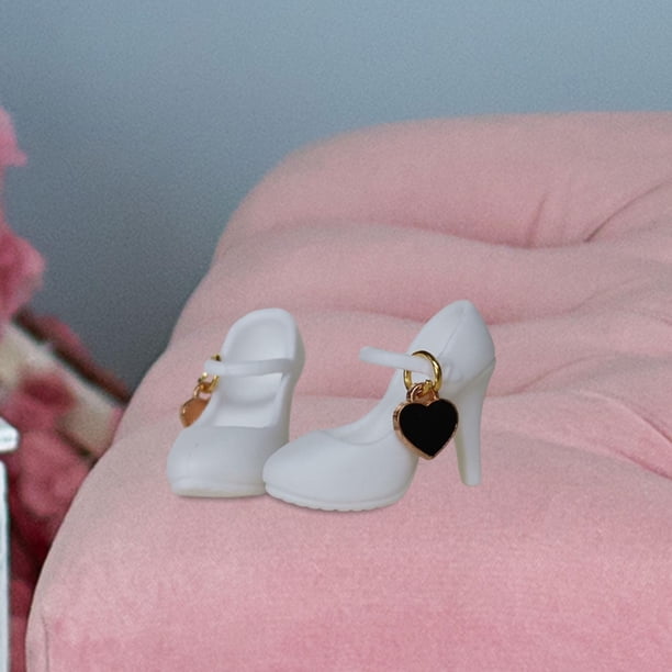 Yinanstore Chaussures de Figurine de Poupée Chaussures à Talons Hauts Chaussures de Modèle pour Femme Chaussures Miniatures 1/6 Chaussures de Mode