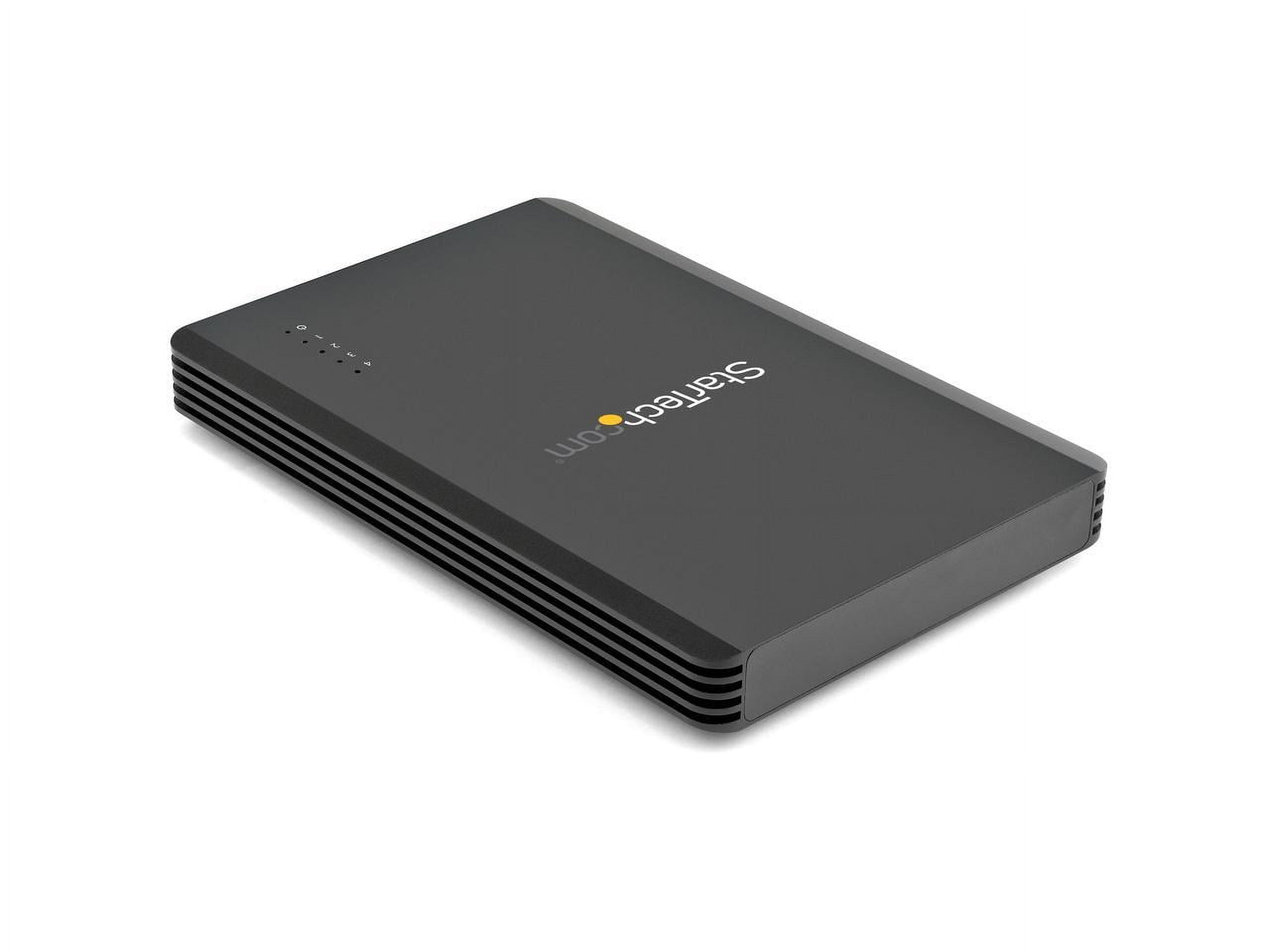 StarTech.com 4 Bay Thunderbolt 3 NVMe Enclosure, For M.2 NVMe SSD Drives, 1x DisplayPort Video and 2x TB3 Downstream Ports, 40Gbps