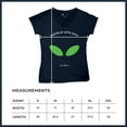 thumbnail image 7 of Alien Eyes Women's V-Neck T-shirt Funny Space UFO Hunter Believe Flying Saucer Universe July 2 World UFO Day Stay Weird Tee, 7 of 7
