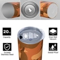 thumbnail image 4 of Camouflage 20 Oz Stainless Steel Skinny Tumbler – Vacuum Insulated Slim Travel Cup with Lid & Stainless Steel Straw, 360° Full Wrap Printed Tumbler for Home, Office & Outdoor Use, 4 of 6