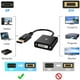 Rankie DisplayPort (DP) vers Adaptateur DVI, Convertisseur Full HD 1080P, Noir – image 2 sur 5