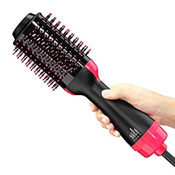 Hot Air Brush One Step Hair Dryer Styler And Volumizer Multi Functional High Power 3 In 1 Salon Negative Ion Hair Straightener Curly Hair Comb For All Hair Type With Anti Scald Feature Walmart Com