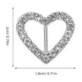 thumbnail image 2 of PAMINGONO 20Pcs Heart Shaped Rhinestone Buckles Alloy for Party Decorations and Crafting Accessories, 2 of 6