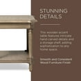 thumbnail image 7 of Maven Lane Pullman Traditional Square Wooden Side Table in Antiqued Grey Finish, 7 of 7