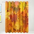 thumbnail image 1 of POPCreation Late Autumn Window Curtain Blackout Curtains Darkening Thermal Blind Curtain for Bedroom Living Room,2 Panel (52Wx84L Inches), 1 of 4