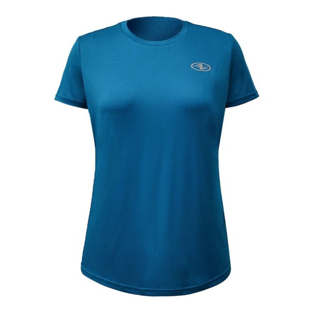 Playera Athletic Works para Mujer, Deportiva Manga Corta Azul Teal Talla G