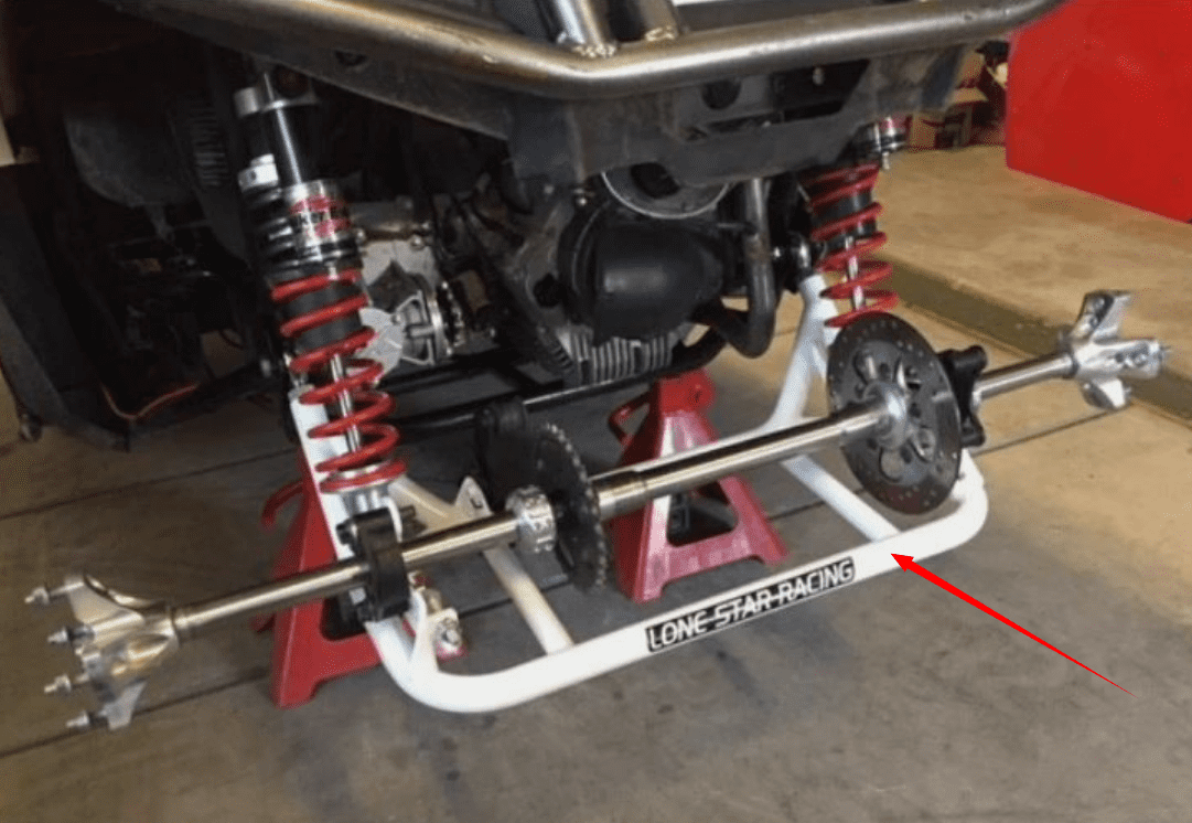Kojem Rear Swing Arm Weldment for Polaris RZR 170 All Years Suspension Accessories White