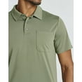 thumbnail image 5 of Real Essentials 3 Pack: Men's Short Sleeve Pocket Polo Shirt Dry-Fit Performance Tactical Golf (Available In Big & Tall), 5 of 7