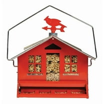 1 pc Perky-Pet Squirrel-Be-Gone Wild Bird 8 lb Metal Country House Bird Feeder 1 ports