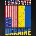 thumbnail image 3 of CafePress - I Stand With Ukraine Support U Long Sleeve T Shirt - Long Sleeve Dark T-Shirt, 3 of 4