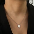 thumbnail image 5 of PAMTIER Unisex Stainless Steel Personality Simple Mysterious Phoenix Totem Animal Birds Spread the Wings Charm Pendant Necklace Silver, 5 of 6