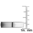 thumbnail image 3 of Dimaya Fine Jewelry 14K White Gold 7-mm Unisex Comfort-Fit Polished Milgrain Wedding Band, 3 of 5