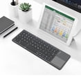 thumbnail image 5 of PPgejGEK Mini Folding Keyboard Wireless Portable Universal Foldable with Touchpad for Android iOS Tablet Bluetooth 3.0 30.4x9.7x0.6cm/11.97x3.82x0.24in Unfolded, 5 of 9